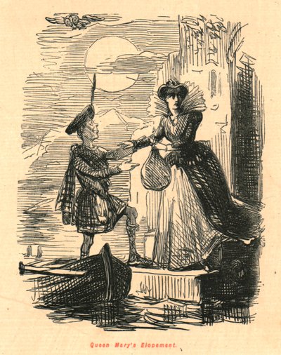 Queen Marys flykt, 1897. av John Leech