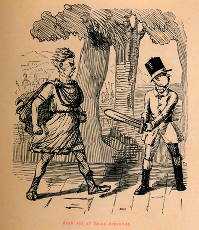 Rash Act av Gaius Gracchus, 1852 av John Leech