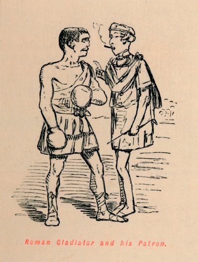 Romersk gladiator och hans beskyddare, 1852 av John Leech