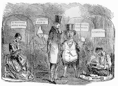 Exemplar från Mr Punchs industriutställning 1850 av John Leech