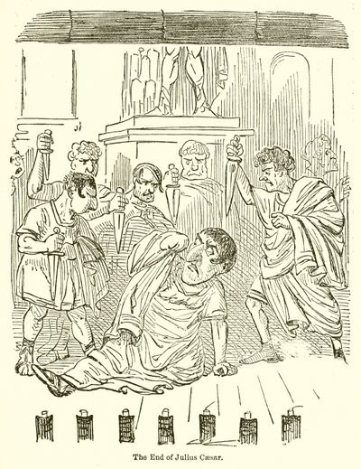 Slutet på Julius Caesar av John Leech