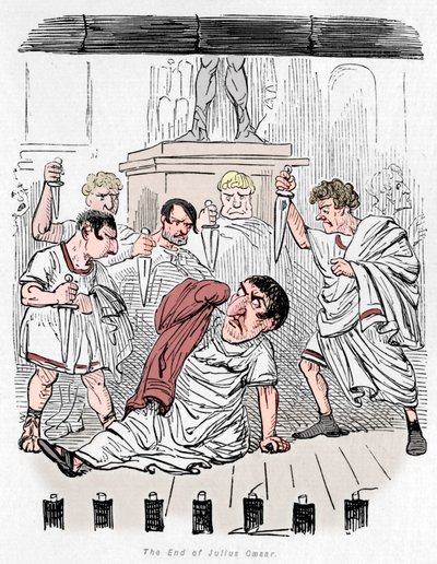 Slutet på Julius Caesar, 1852 av John Leech