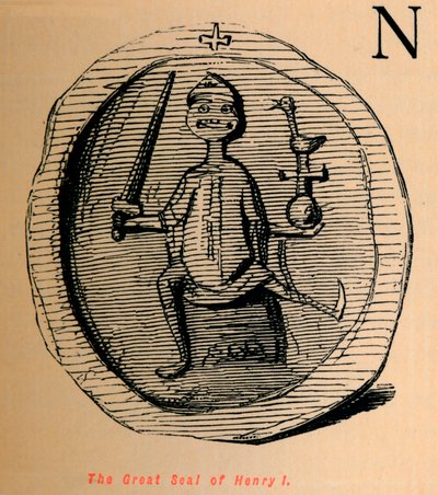 Henrik I:s stora sigill, c1860, c1860 av John Leech