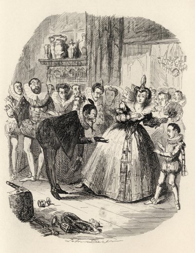 The Housewarming, ur "The Ingoldsby Legends" av Thomas Ingoldsby, utgiven av Richard Bentley und Son, 1887. av John Leech