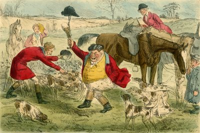 The Kill, på The Cat & Custard Pot Day, c1854. av John Leech