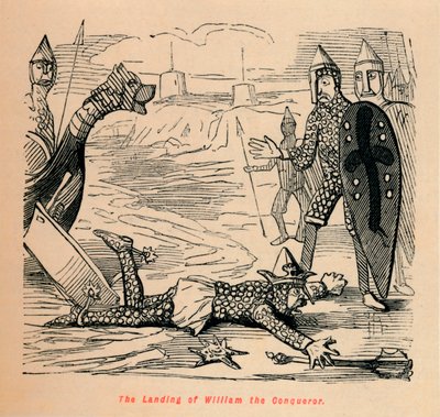 Vilhelm Erövrarens landstigning, c1860, c1860 av John Leech