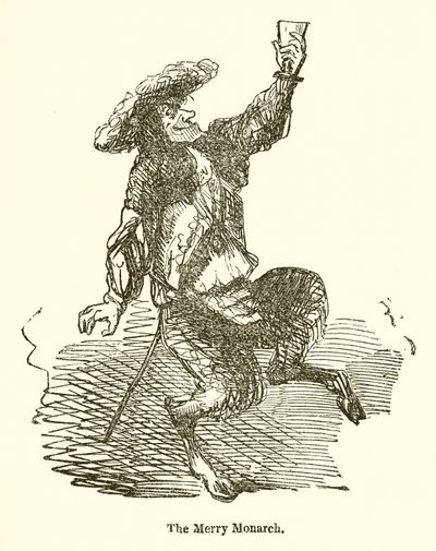 Den glada monarken av John Leech