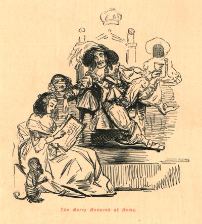 Den glada monarken hemma, 1897. av John Leech