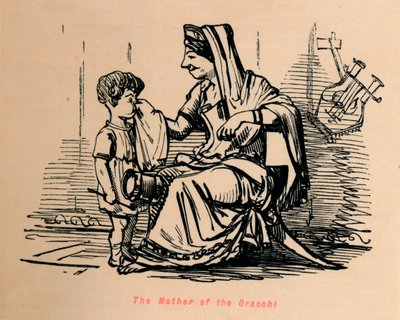 Gracchis moder, 1852 av John Leech