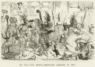 De nordamerikanska hyresgästerna 1851 av John Leech