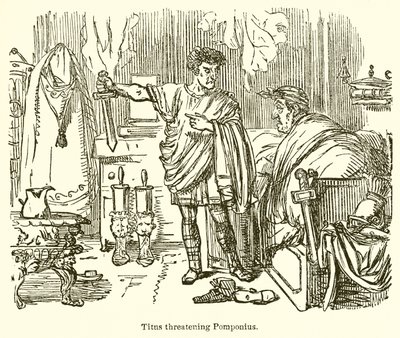 Titus hotar Pomponius av John Leech
