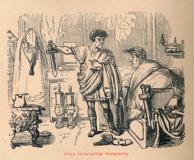 hotade Titus Pomponius, 1852 av John Leech