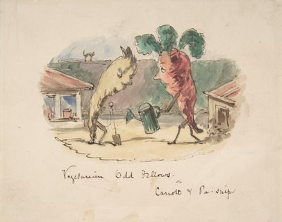 Vegetarian Odd Fellows: or, Carrott och Pa-Snip, 1837-64. av John Leech