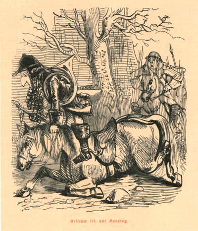 Vilhelm III. ut på jakt, 1897. av John Leech
