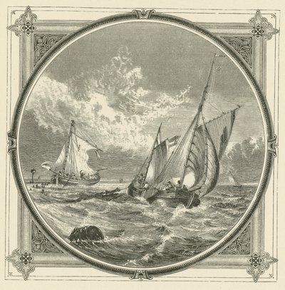 Ett fartyg på grund, är en fyr till sjöss (gravyr) av John Leighton