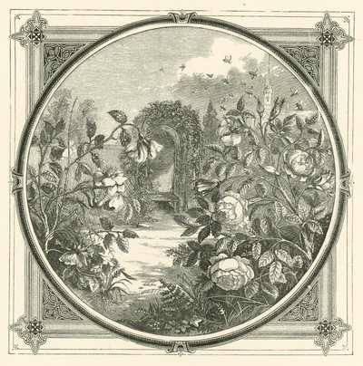 Bin rör inga blekande blommor (gravyr) av John Leighton
