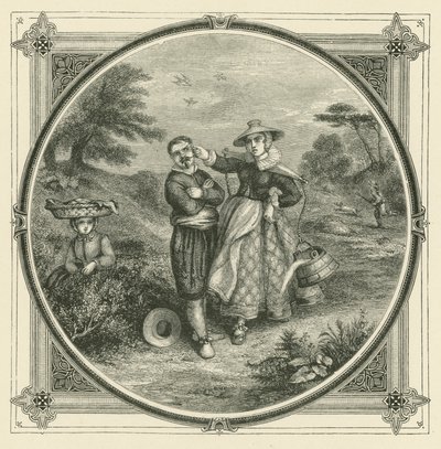 Ingen kan älska thetis och galatea samtidigt (gravyr) av John Leighton