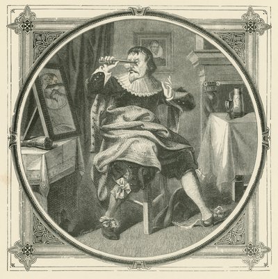 Den som skär av sin näsa trotsar sitt eget ansikte (gravyr) av John Leighton
