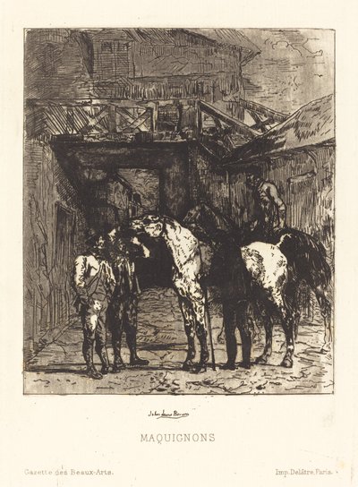 Maquignons (hästhandlare) av John Lewis Brown