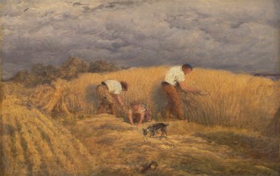 En avslutad studie för "Reaping" av John Linnell