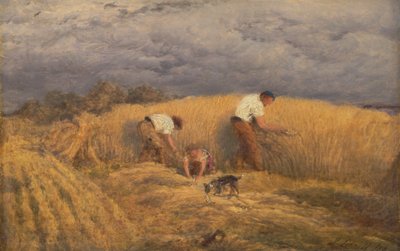 En avslutad studie för "Reaping" av John Linnell