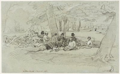 Skogshuggarnas festmåltid av John Linnell