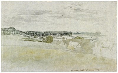 Utsikt över Amwell Hill, nära Ware, i Hertfordshire, 1814. Av John Linnell av John Linnell
