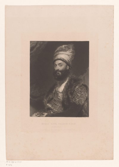 Porträtt av Mirza Abolhassan Khan Ilchi Mirza Abul Hassan Khan / (Den persiske ambassadören) (titel på objektet) av John Lucas