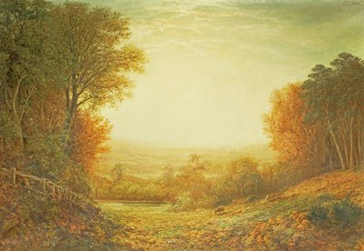 På Hampstead Heath 1862 eller When the Sun in Splendor Fades, 1862 av John MacWhirter
