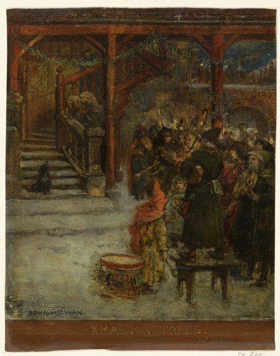 Grupp av sång- och musikskapande figurer av John Macallan Swan
