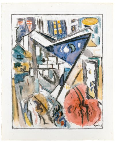 Nedre Manhattan av John Marin