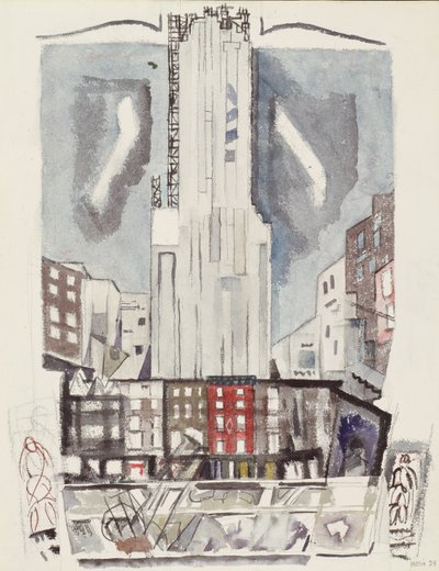 Midtown New York av John Marin