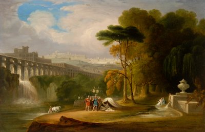 Alexander och Diogenes (olja ombord) av John Martin