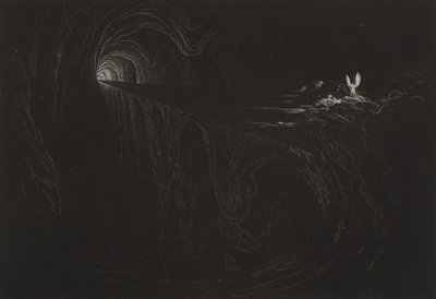 Bridge of Chaos, ca 1827 (mezzotint) av John Martin