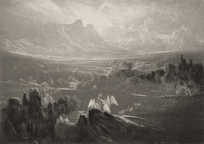 Heaven-the Rivers of Bliss ..., ca 1827 (mezzotint) av John Martin