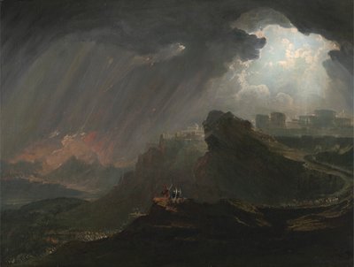 Joshua befaller solen att stå still av John Martin