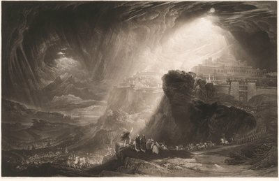 Josua befaller solen att stå stilla av John Martin