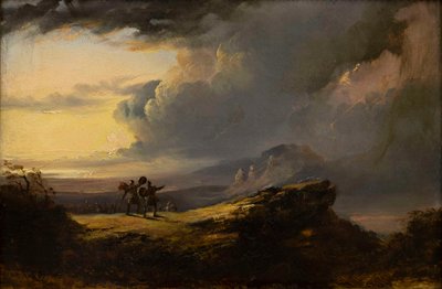 Macbeth och Banquo möter de tre häxorna, 1849-1851. av John Martin