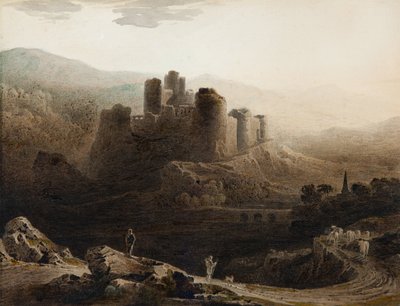 Månsken - Chepstow Castle av John Martin