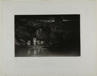 Psalm CXXXVII, från Illustrationer av Bibeln av John Martin