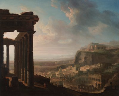 Ruinerna av en gammal stad av John Martin