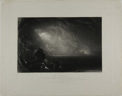 Skapelsen, från illustrationer av Bibeln av John Martin