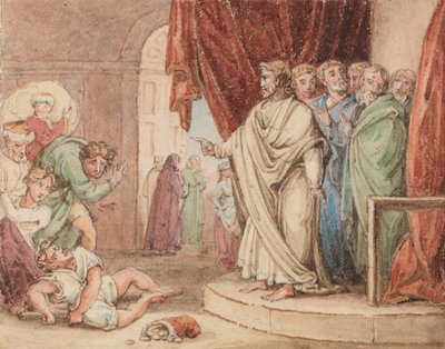 Ananias död av John Martin