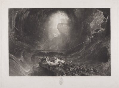 The Deluge, ca 1828 (wc på papper) av John Martin