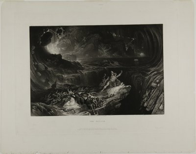 Syndfloden, från illustrationer av Bibeln av John Martin