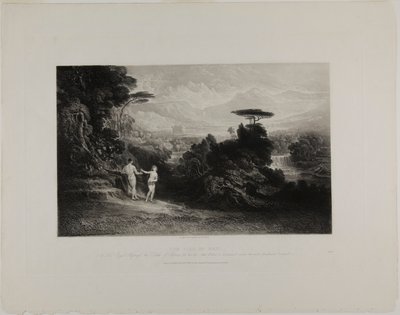Människans fall, från illustrationer av Bibeln av John Martin