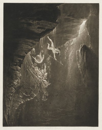 De upproriska änglarnas fall, Det förlorade paradiset, bok 1, rad 44 av John Martin