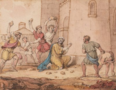Steningen av Sankt Stefan av John Martin