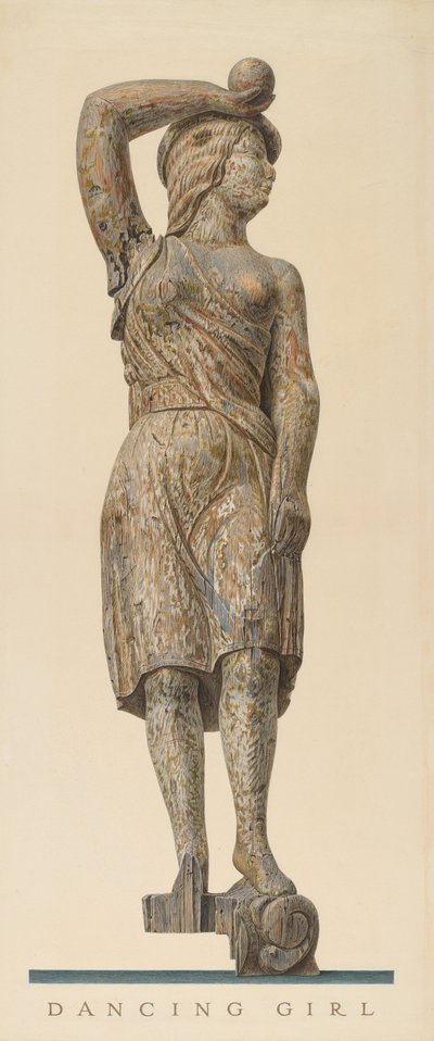 Cirkusvagnsfigur: "Dancing Girl" av John Matulis