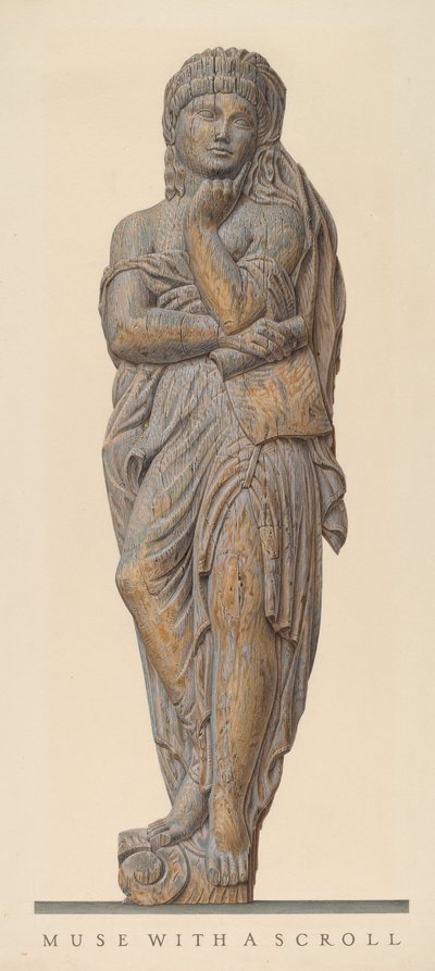 Cirkusvagnsfigur: Muse av John Matulis